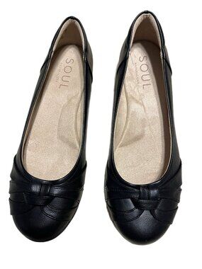 Women's Soul Naturalizer Gift Flats black Faux Leather size 10W